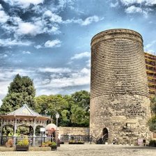 Схема вышивки «Девичья Башня в Баку»