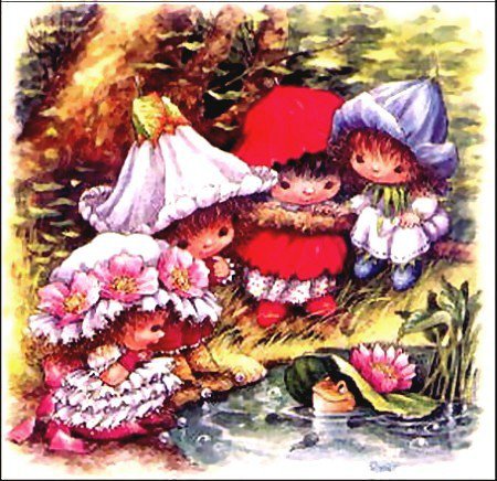 эльфы - эльфы, фэнтези, ангелы, дети - оригинал