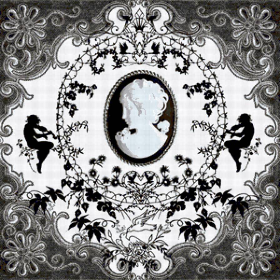 Подушка - подушка, монохром - предпросмотр