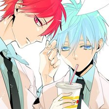 Схема вышивки «Куроко и Акаши»