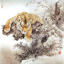 Оригинал схемы вышивки «тигр» (№215968)