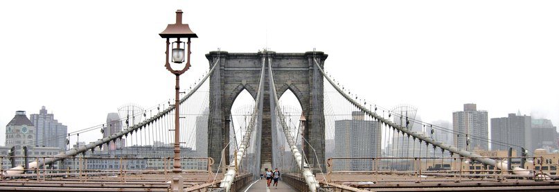 Бруклинский мост - нью-йорк, города - оригинал