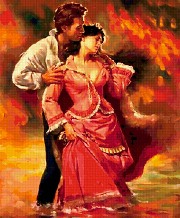 пожар - любовь, женщина, мужчина - предпросмотр