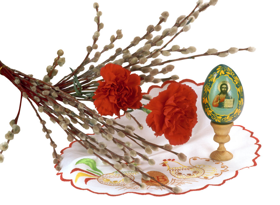 ПАСХА - , лик христа, верба, цветы, праздники, гвоздички, пасха, яйцо - оригинал