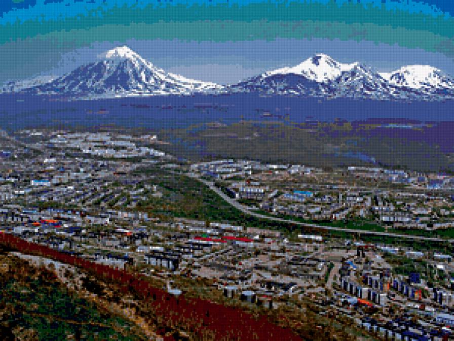 Камчатка - камчатка, город, вулкан, природа - предпросмотр