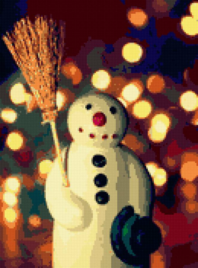 Снеговик - снеговик, зима - предпросмотр