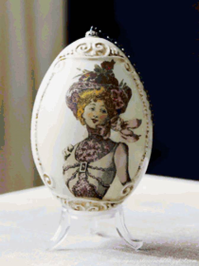 ПАСХА - цветы, праздники, яйцо, пасха, женщина - предпросмотр