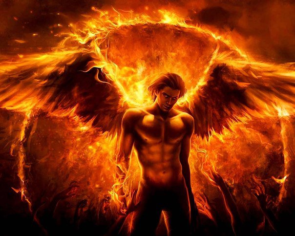 Огненный ангел - огненный, ангел, мужчина - оригинал