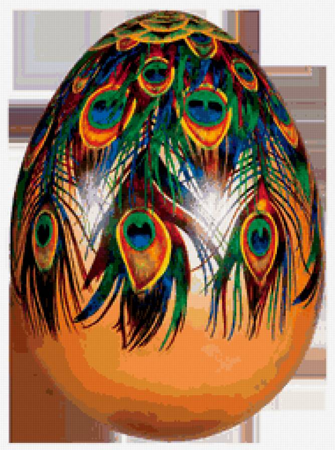 ПАСХА - пасха, праздники, яйцо, перья - предпросмотр