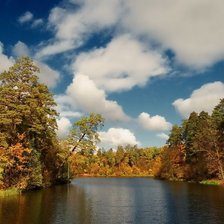 Схема вышивки «пейзаж»
