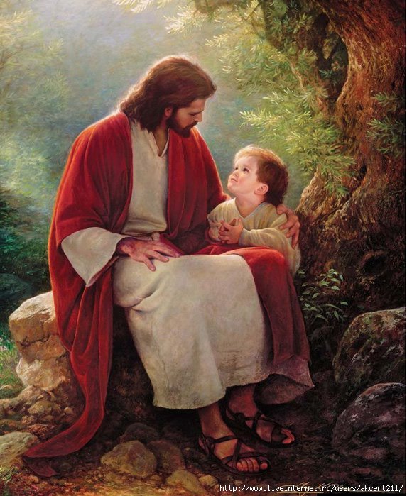 ПРИКОСНОВЕНИЕ - иисус христос, ребенок, бог, вера, лик, религия, хв, надежда - оригинал