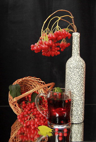 калина - калина, натюрморт, ягоды - оригинал