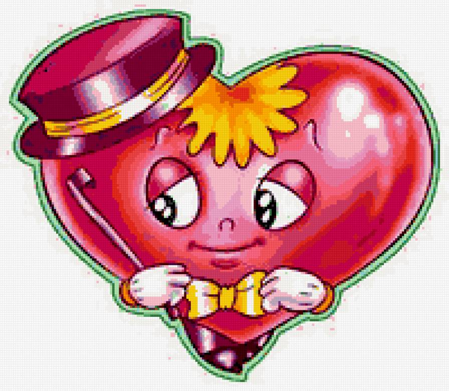 сердечко - любовь, валентина, валентинка, влюбленных, кавалер, джентельмен - предпросмотр