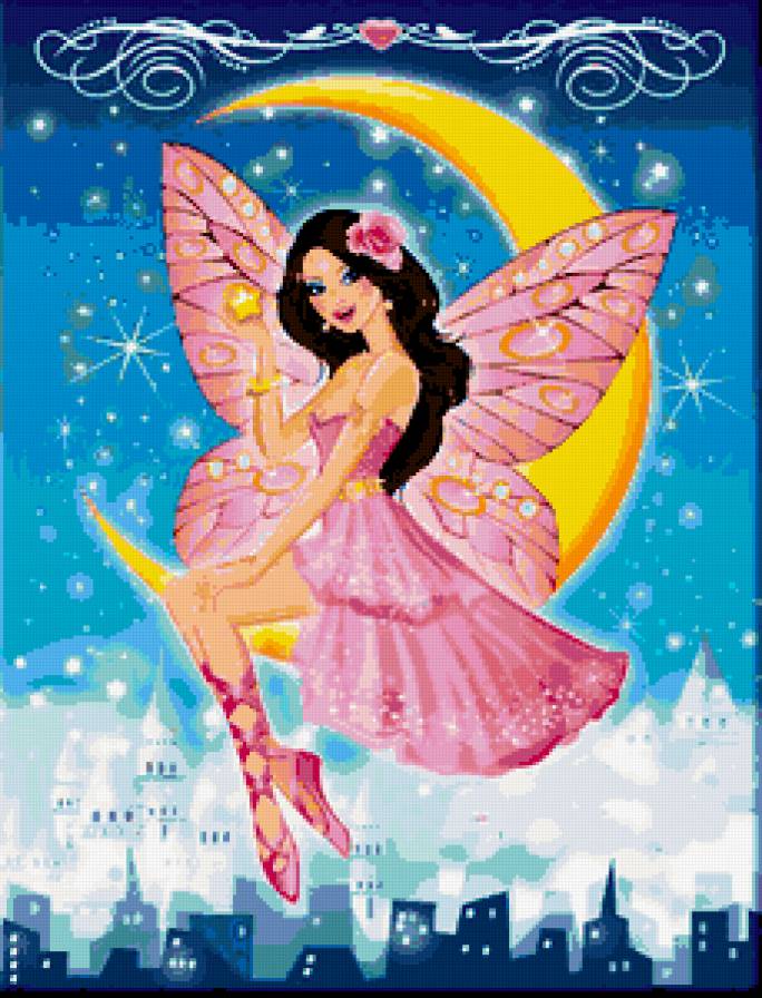 бабочка - подушка, принцесса, барби, мультик, детская, мультяшки, девочки - предпросмотр