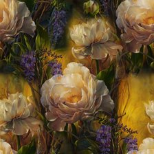 Схема вышивки «пионы»