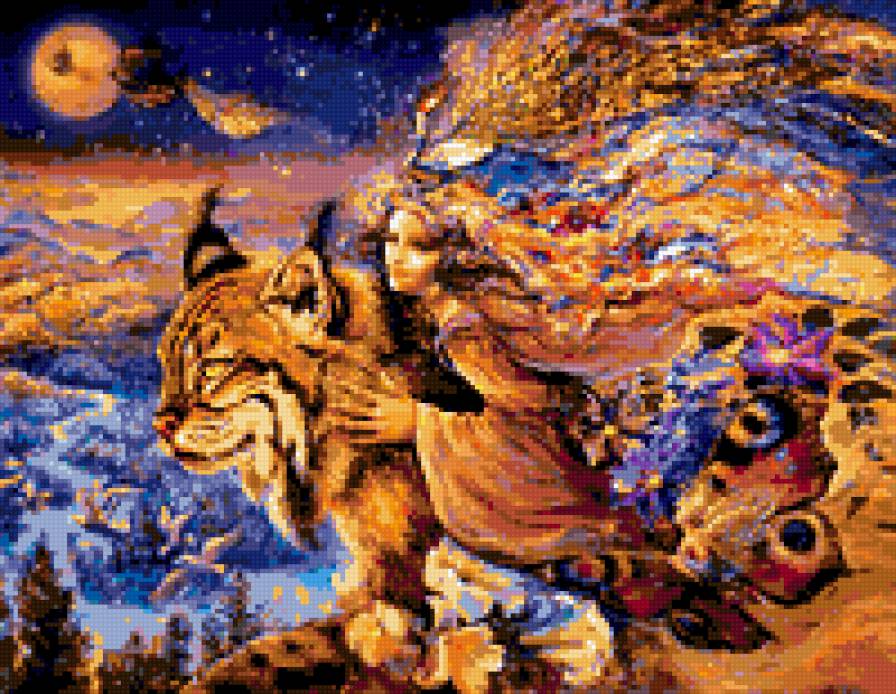 Сказка - девушка, сказка, кошка - предпросмотр