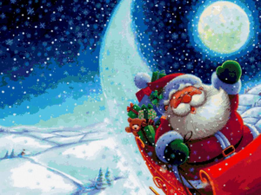 санта - новый год!, зима, рождество, санта - предпросмотр