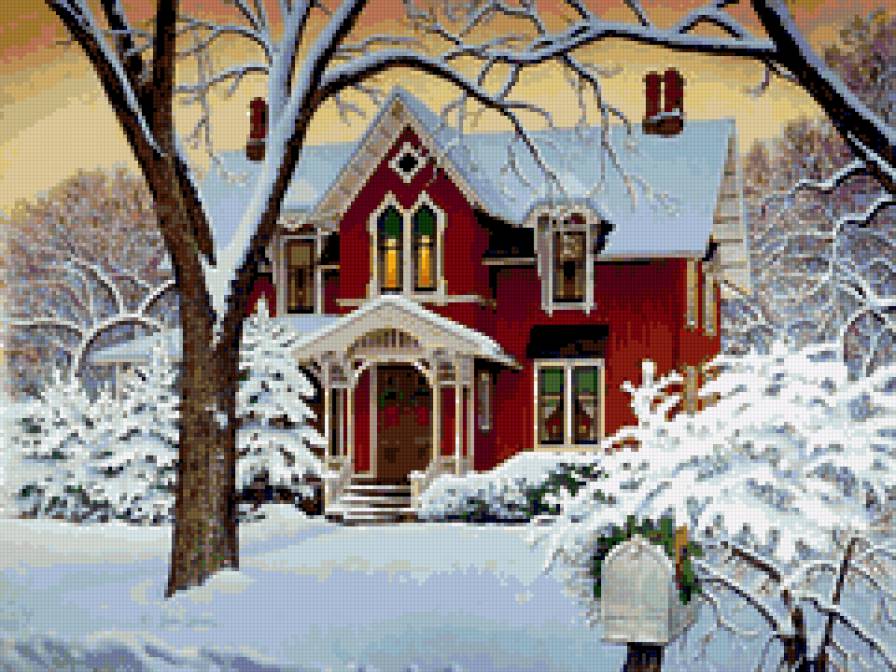 серия "дома" - дом.зима. - предпросмотр