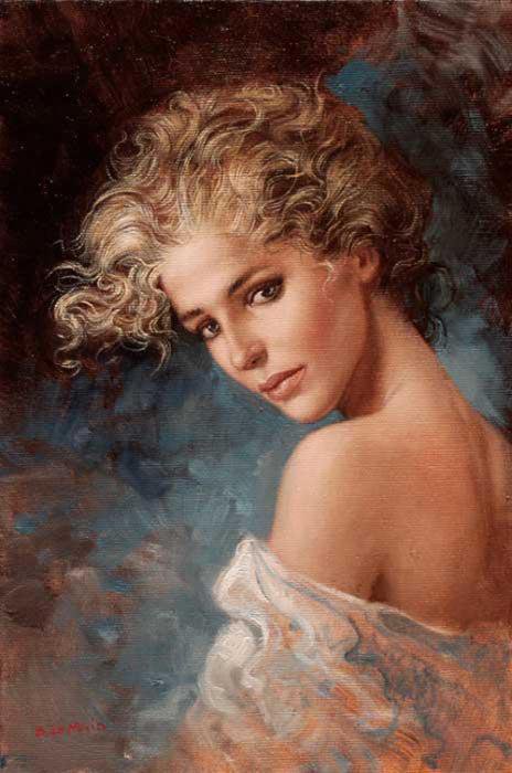 девушка - девушка, одиночество, картина, любовь, красота - оригинал