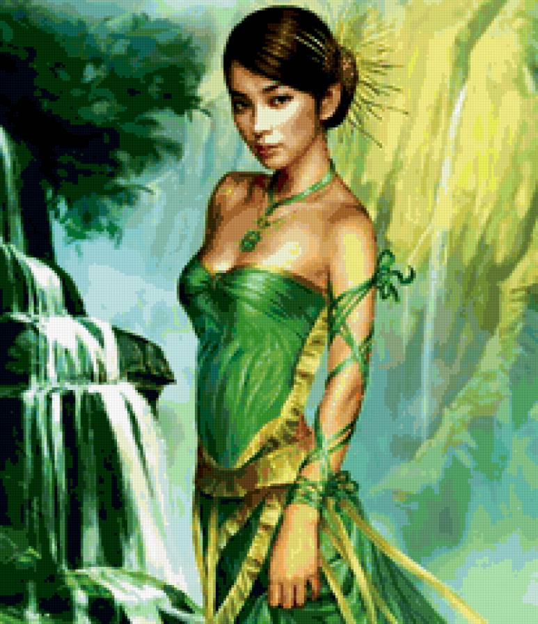 девушка - картина, одиночество, девушка, любовь, красота - предпросмотр