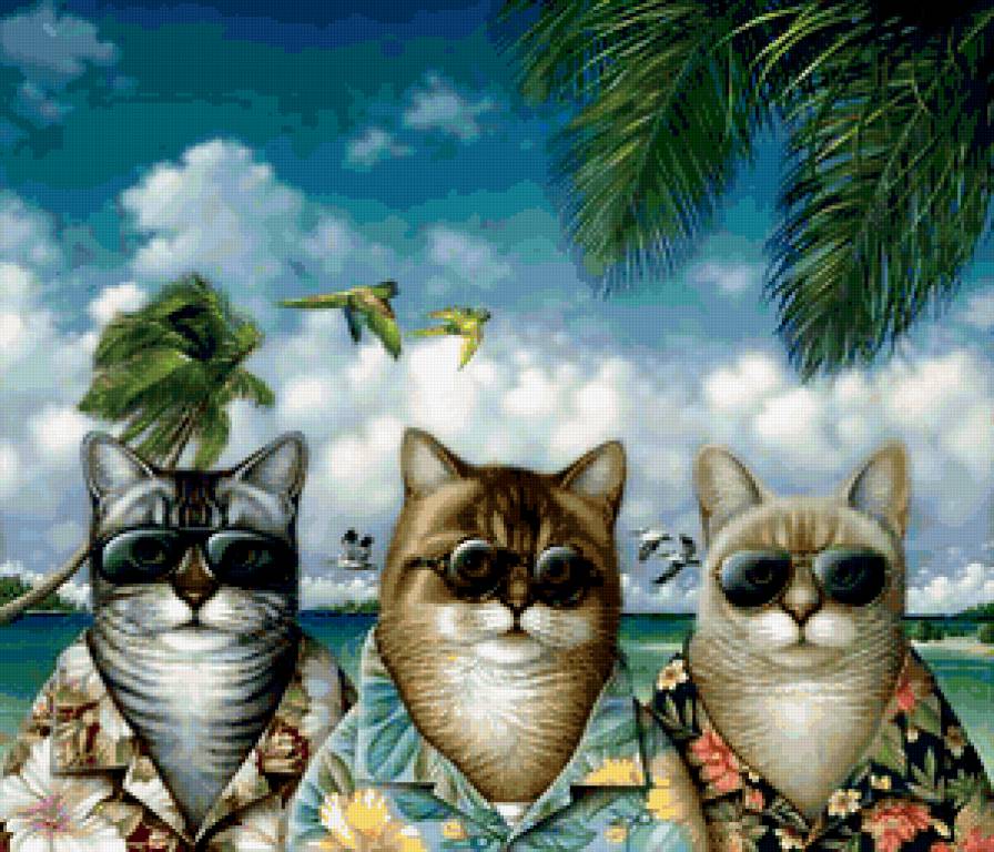 коты-олигархи - животные, кошки - предпросмотр