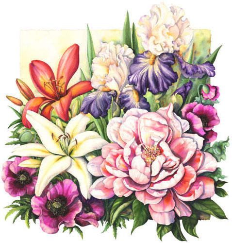 букет - цветы, подушка, букет - оригинал