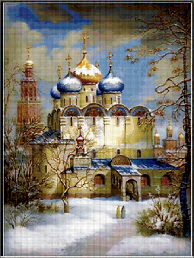 собор - собор, религия, картина, люди, зима - предпросмотр