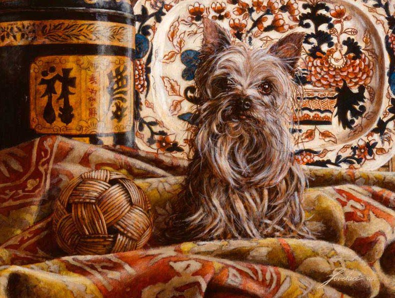 В ожидании хозяйки. - собаки, животные, пиррода. - оригинал