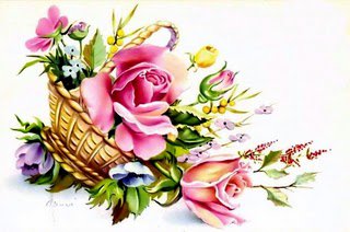 РОЗЫ - розовые розы, корзина, компрзиция, цветы - оригинал
