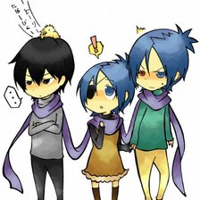 Схема вышивки «Трое»