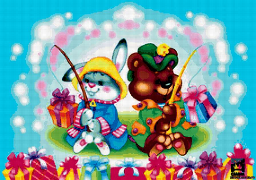 ДЕТЯМ - зайчик, сказка, сказочные герои, мишка - предпросмотр