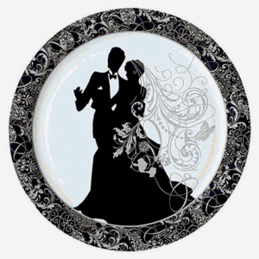 Новобрачные - вдвоем, монохром, чувства, любовь, черно-белое, новобрачные, свадьба - предпросмотр