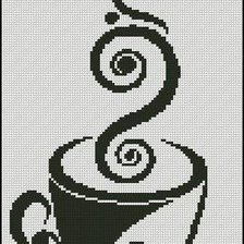 Оригинал схемы вышивки «Чашка кофе» (№219813)