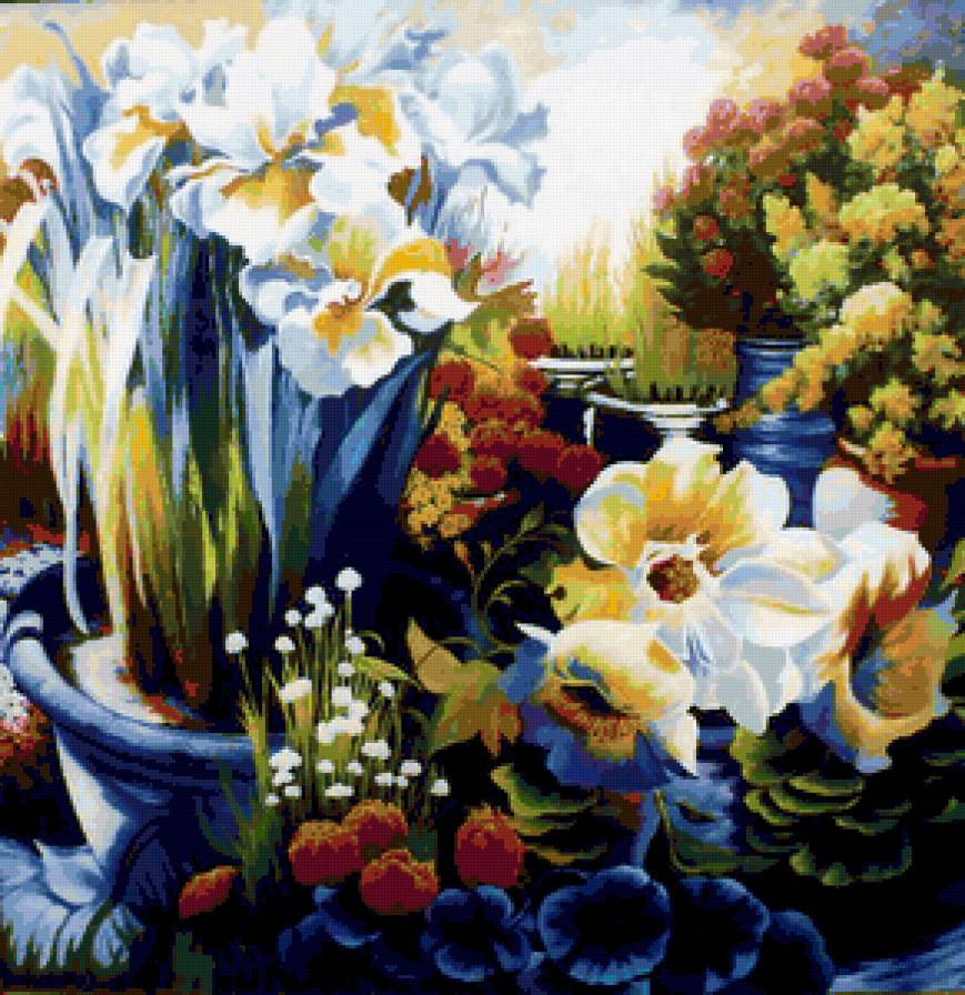 Цветочная подушка - подушка, розы - предпросмотр