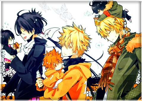 Прогулка - парни, мукуро, тсуна, кея, аниме, джотто, дино, чиби, реборн - оригинал