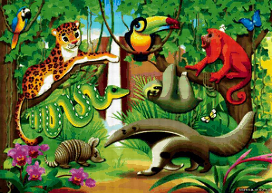 ДЕТЯМ - сказочные герои, сказка, джунгли - предпросмотр