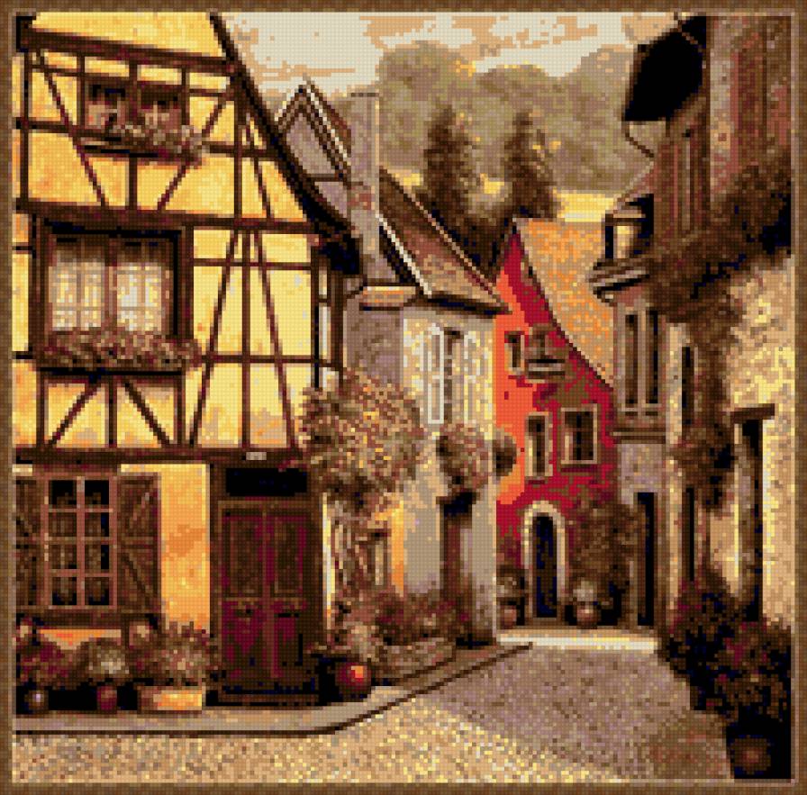 Тихая улочка - город, улица - предпросмотр