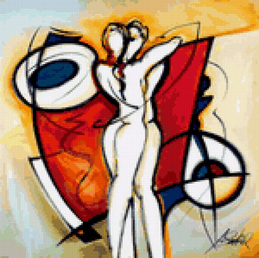 Любовь абстракция - двое, абстракция, любовь - предпросмотр