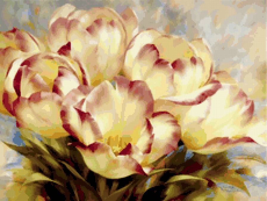 тюльпани - , природа, цветы, букет, натюрморт, романтика - предпросмотр