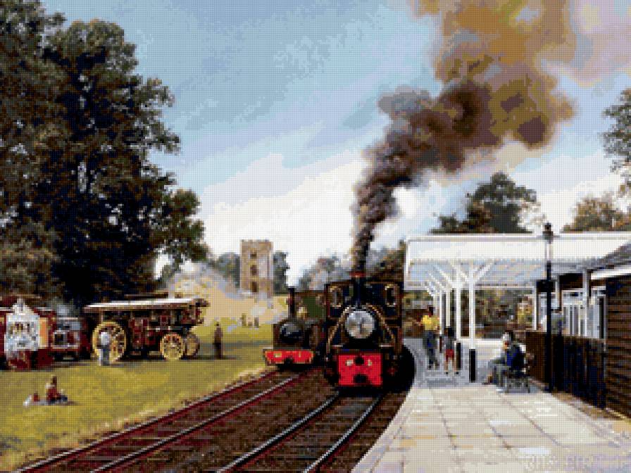 Поезд на станции 2 - предпросмотр