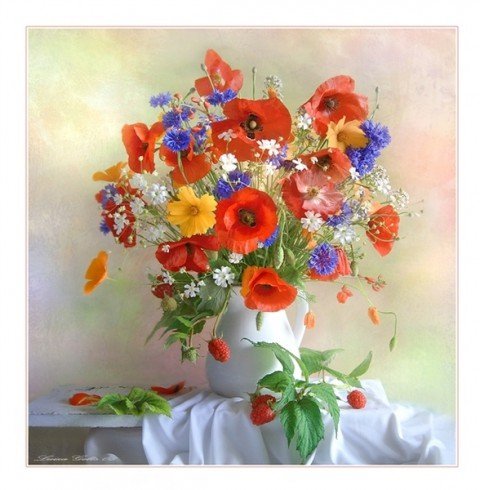 Букет полевых цветов - оригинал