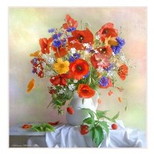 Схема вышивки «Букет полевых цветов»