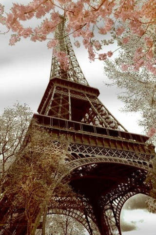 Париж весной - эйфелева башня, париж - оригинал