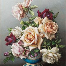 Схема вышивки «Розы»