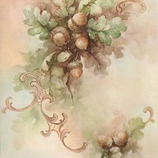 Схема вышивки «Жолуди»