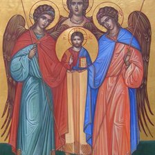 Оригинал схемы вышивки «архангелы Михаил и Гавриил» (№221867)
