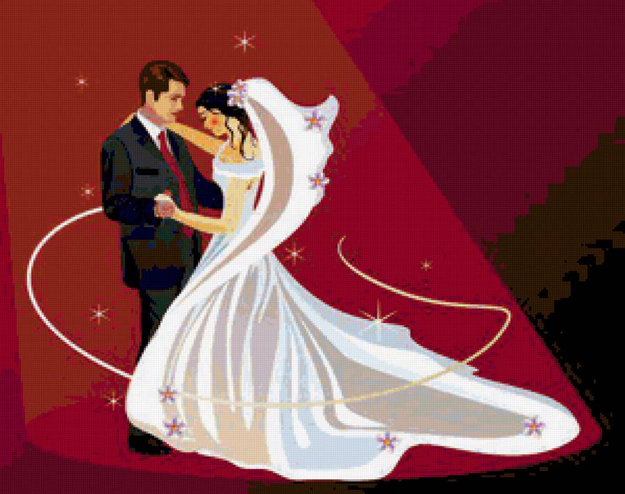 Свадебный танец - жених, танец, невеста, пара, свадьба, молодожены - предпросмотр