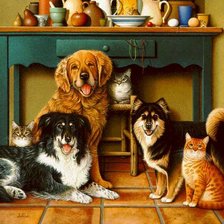 Схема вышивки «Все дома))»