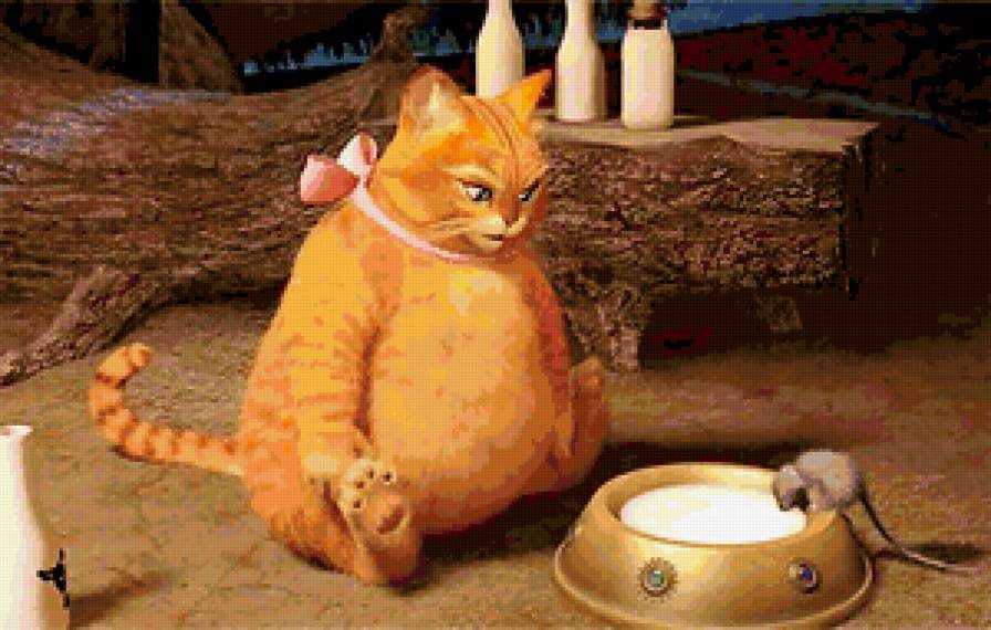 Киса)) - кот, обжора, мышка - предпросмотр