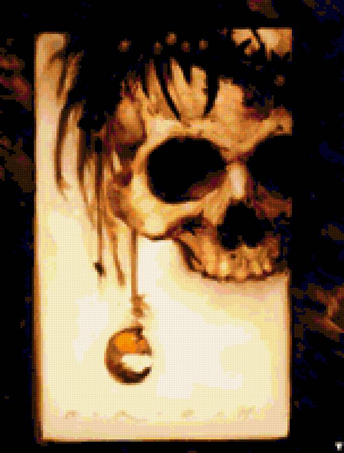 Череп - готика - предпросмотр